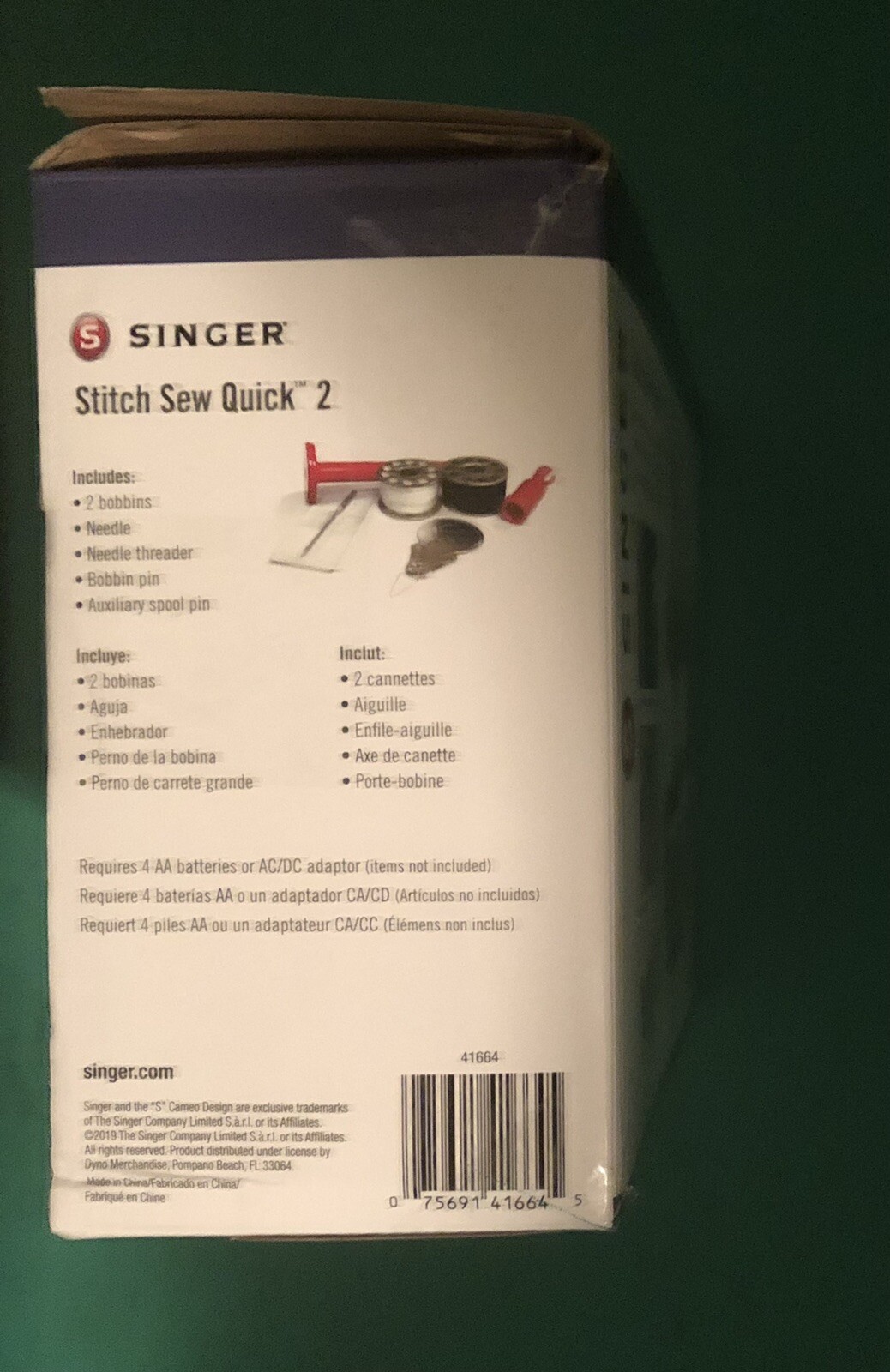Singer Stitch Sew Quick 2, White Handheld Machine, Opened Box, “New