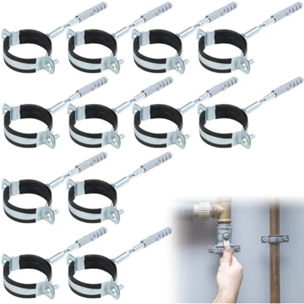 KXVXXV Set di fascette stringitubo da 50 mm, 12 fascette stringitubo + 12 tassel