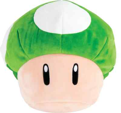Super Mario Plush Toy  1UP Mushroom - 11 Inches T12971 T12955