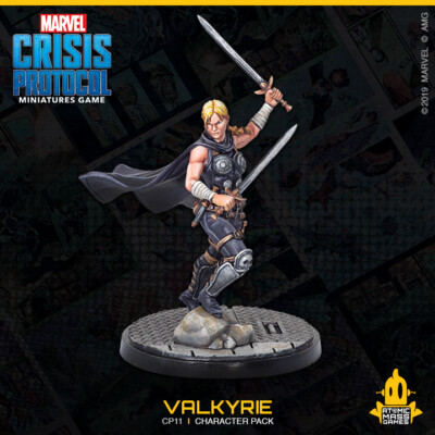 Marvel Crisis Protocol Valkyrie ONLY, NO Cards / Tokens / Thor