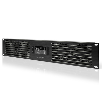 CLOUDPLATE T7-N , Rack Mount Cooling Fan Panel 2U Intake, AV Equipment 19'' Rack