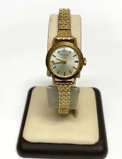 Longines Ladies 10k Gold Filled Case & Band, Mechanical Wind Up Watch, Working