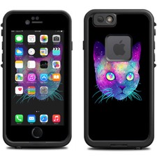 Skin Decal for Lifeproof iPhone 6 Fre Case / Colorful Galaxy Space Cat