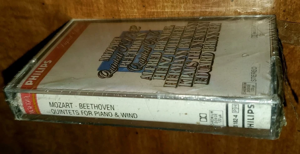 Mozart, Beethoven For Piano & Wind (Cassette, Philips) New, Brendel Holliger +  - Image 4 of 4