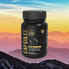 Fulvic Acid 60 Capsules 10:1 Extract Gold-Grade Himalayan Sourced Vegan Natural