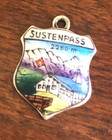 Vintage SUSTENPASS 2250 m Silver Enamel Shield Bracelet Charm PL — photo 1