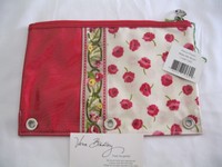Vera Bradley Make Me Blush Pencil Pen Pouch For Backpack Tote Purse Bag, Vera Bradley Make Me Blush Pencil Pen Pouch For Backpack Tote Purse Bag,