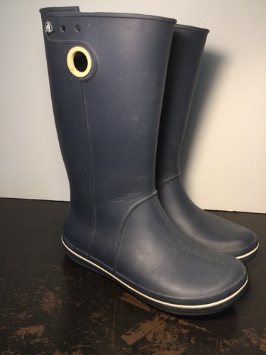 crocs tall rain boots