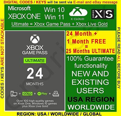 Xbox Game Pass Ultimate (Game Pass+Live Gold+EA) 1 Month USA Existing Users  400063593783