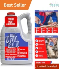 Universal PVA Glue 3L Non-Toxic Water-Resistant Crystal Clear Bond for Wood Tile