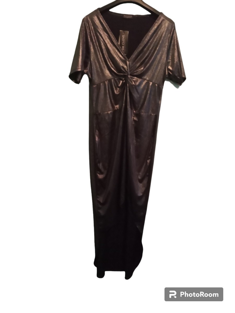 Pink Clove Maxi Metallic Dress 20