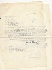 Mark TOBEY lettre signée collaboration Paroles Peintes editions peintre 