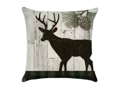 Deer Woods Cabin Lodge Hunting Rustic Man Cave Throw PILLOW COVER Home Decor
