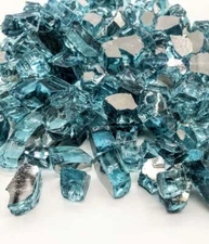 Large Reflective Fire Glass 10lbs - Indoor/Outdoor Fire Glass