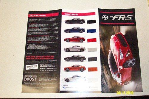 2013 SCION FR-S SALES BROCHURE - Picture 3 of 3