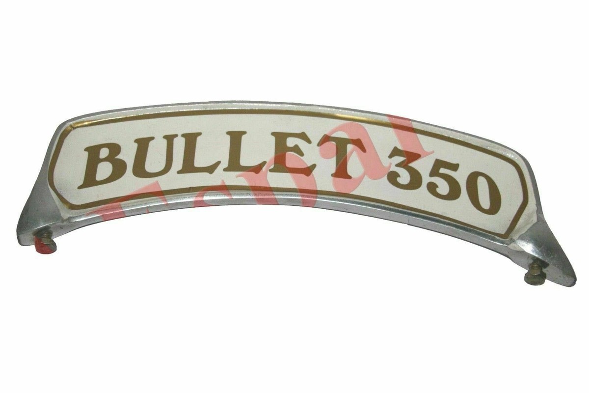 Front Mudguard Bullet 350 Number Plate Alloy Made For Royal