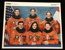 STS-52 PRIME MISSION CREW SIGNED AUTOGRAPH NASA LITHO SCCS COLLECTION INSCRIBED