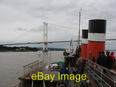 Foto 6x4 Severn Brücke von PS Waverley Die (alte) Severn Brücke trägt um 2007