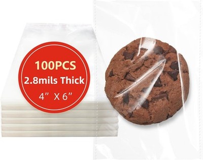 High-Quality 4x6 Self-Sealing Cellophane Bags - 100 Count for Effective Storage