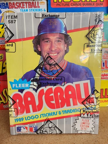 1989 Fleer Baseball Cards Box 36 Sealed Packs BBCE Griffey Ripken FF Error 83621