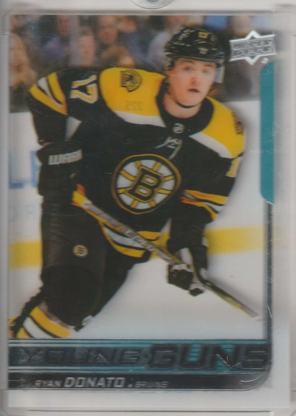 18-19 RYAN DONATO RC UPPER DECK S1 YOUNG GUNS CLEAR CUT ROOKIE #225 BRUINS