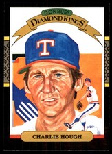 Charlie Hough 1987 Leaf #7 Texas Rangers MLB READ FREE SHIPPING AutographDen