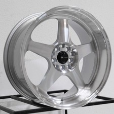 18x818x9 Vors Sp1 5x1005x114.3 3535 Silver Machined Wheels Rims Set4 73.1