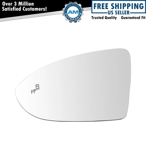 Left Mirror Glass Fits 2015-2021 Volkswagen Golf 2015-2019 Golf R GTI