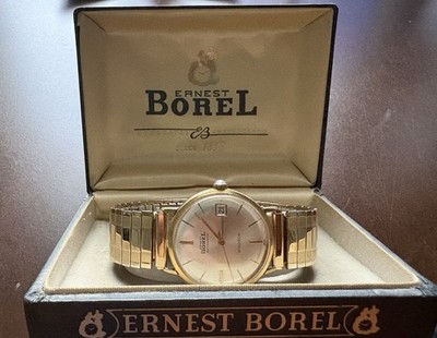 VINTAGE ERNEST BOREL AUTOMATIC WATCH ( WINDSOR ) RUNS