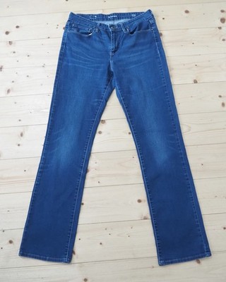 Levi's Damen Demi Curve Jeans Hose W31 L32 Mid Rise Straight ZD640