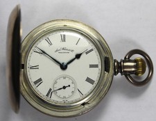 1888 Waltham PS Bartlett 15j 18s 5oz Coin Silver Hunter Pocket Watch - Runs