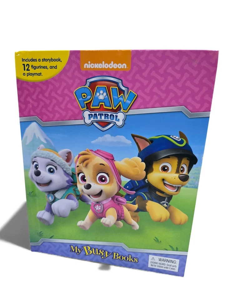 Paw Patrol My Busy Books - Storybook, 12 figurines, playmat 6 True Metal Cars! - Image 2 of 4
