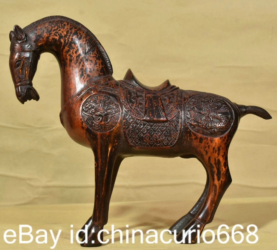 马古董原始中国风青铜雕像、雕像| eBay