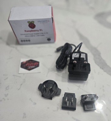 Raspberry Pi UNIVERSAL Power Supply micro USB 5.1V 2,5A EU /UK /AUS.
