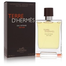 Image of Terre D'hermes Eau Intense Vetiver by Hermes 100 ml Eau De Parfum Spray For Men