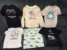 Boys Size 8 Summer Shirt Lot of 6 Old Navy Cat  Jack Wonder Nation