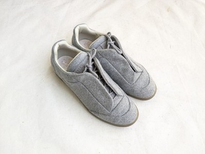 Maison Margiela Future Men 8 41 Gray Wool Gum Low Top Sneakers