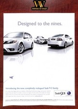 2008 Saab 9-3 Print Ad - Designed To The Nines