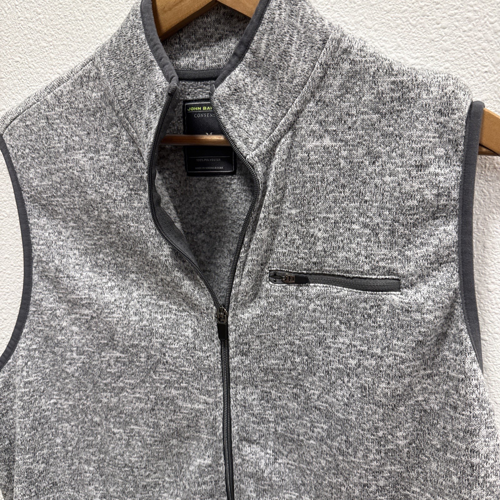 John Bartlett Consensus Mens Medium Gray Sleevele… - image 2