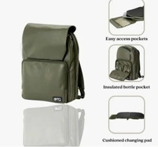 OTGBABY Diaper Bag Backpack with Changing Station NWT Green