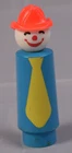 Fisher Price Tall Clown Little People Vintage figure Fire brigade 657 Circus