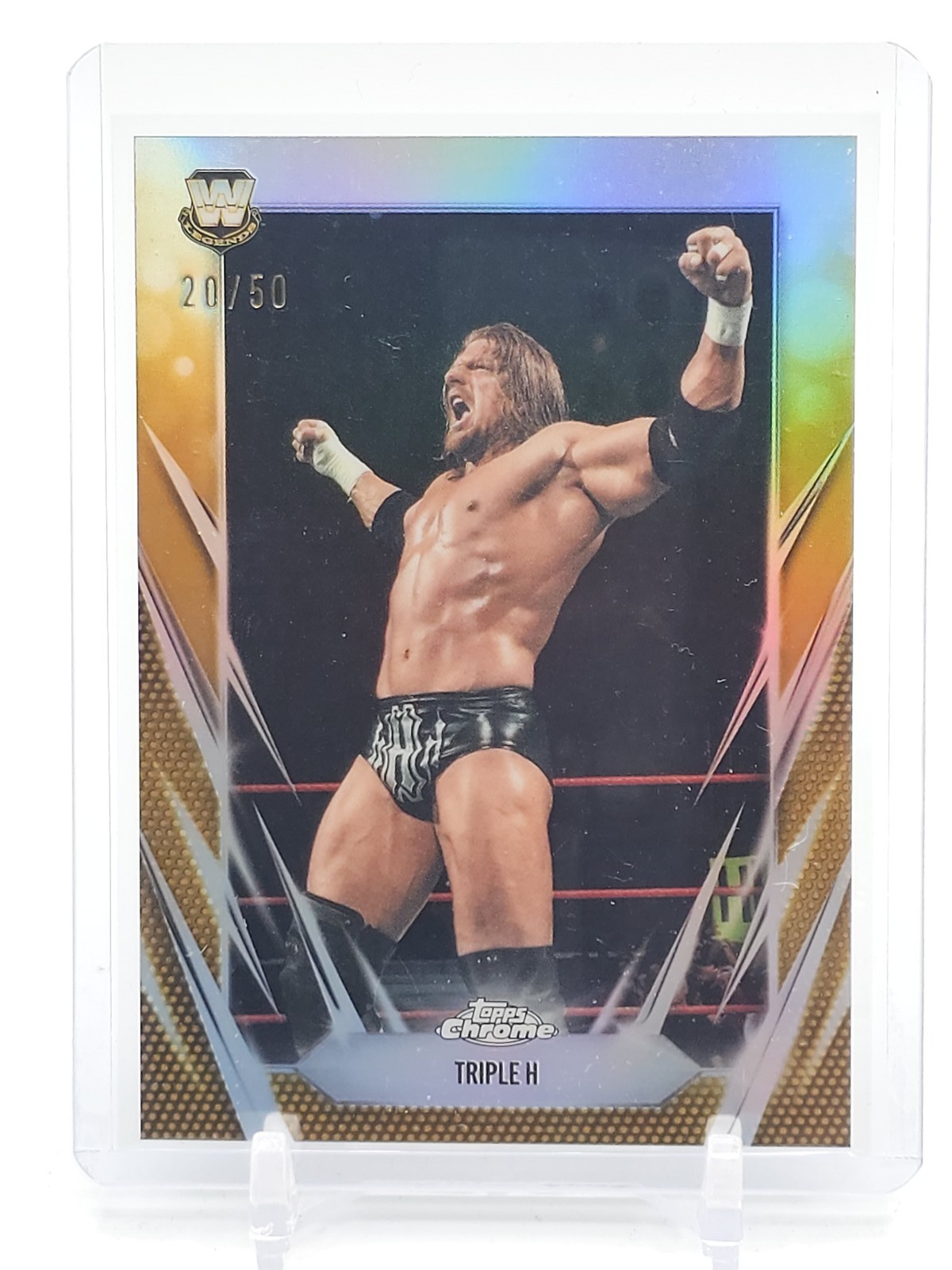 TRIPLE H 2026 TOPPS CHROME WWE LEGENDS GOLD REFRACTOR #4 /50 Q4856