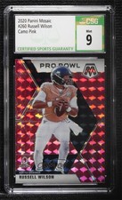 2020 Panini Mosaic Pro Bowl Pink Camo Prizm Russell Wilson #260 CSG 9 Mint un2