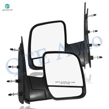 2pc Left-right Side Manual Foldaway View Mirror For 2010-2014 Ford Econoline Van