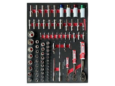 Premium 67pc Socket Wrench Set 1/4'' 3/8'' 1/2'' Drive Metric Deep &Standard Socket