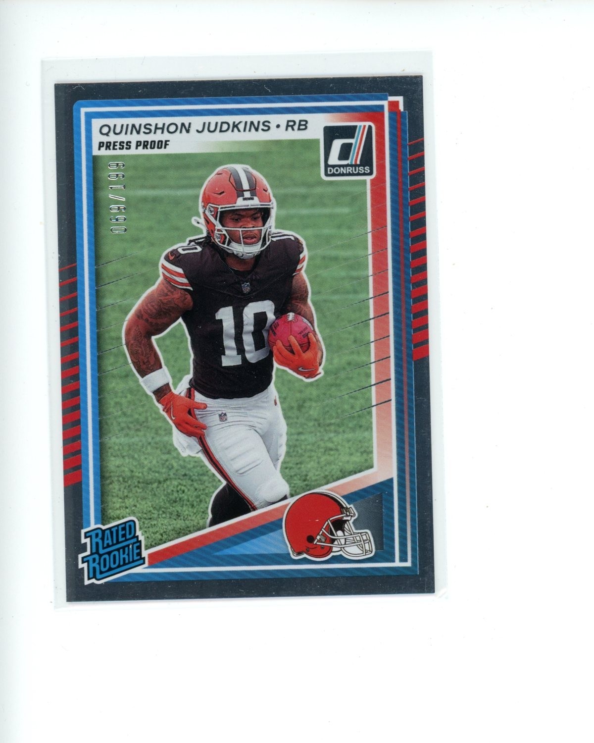 2025 Panini Donruss Press Proof Silver #330 Quinshon Judkins #d 69/199