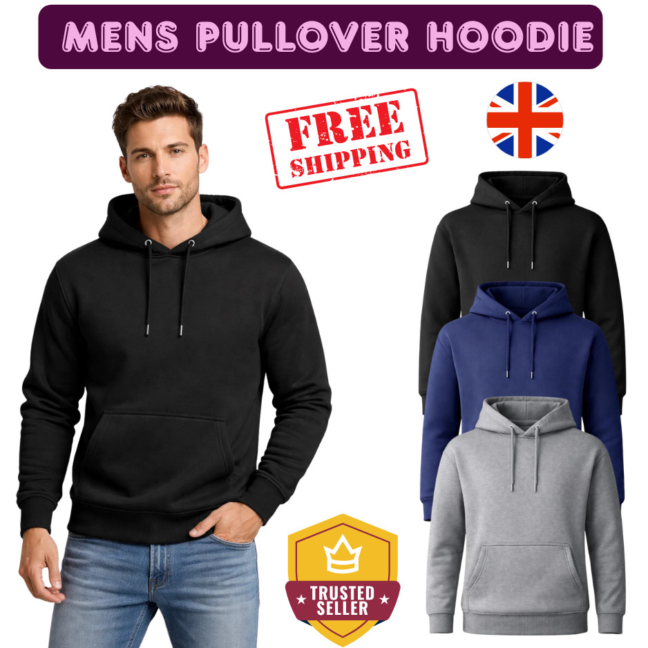 Para Hombres Pullover Sudadera con Capucha Sudadera Polar Top Liso Sudadera con Capucha Jersey S - 5XL