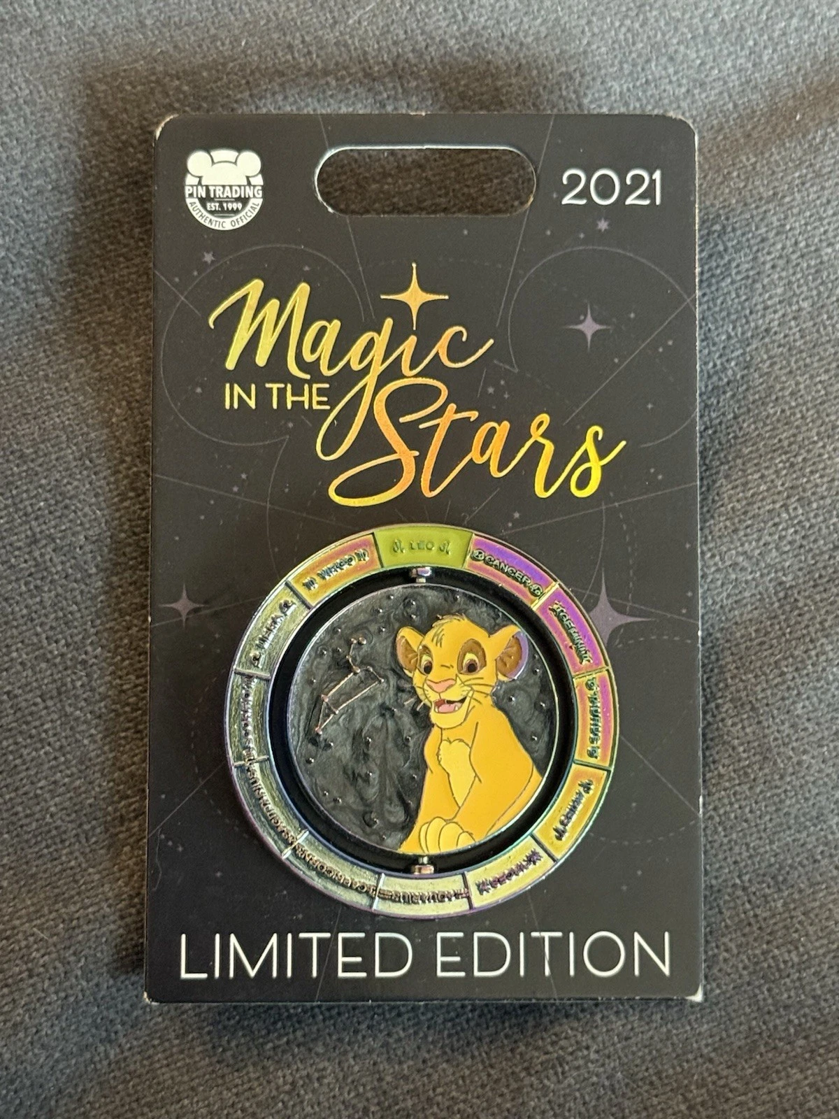 Disney Parks Magic in the Stars Astrology Leo Simba The Lion King Pin LE