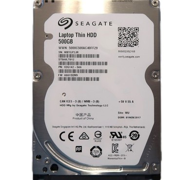 Seagate ST500LT012 1DG142-566 0001SDM1 (WBY) China WU 500gb 2.5 Sata HDD 11/2017
