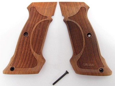 ZENITH WOOD CASTING HANDLE　ゼニス　ウッドハンドル KN Nill Griffe Walnut Grips CZ 75 CZ 85 Pistol CZ01XHO8 German